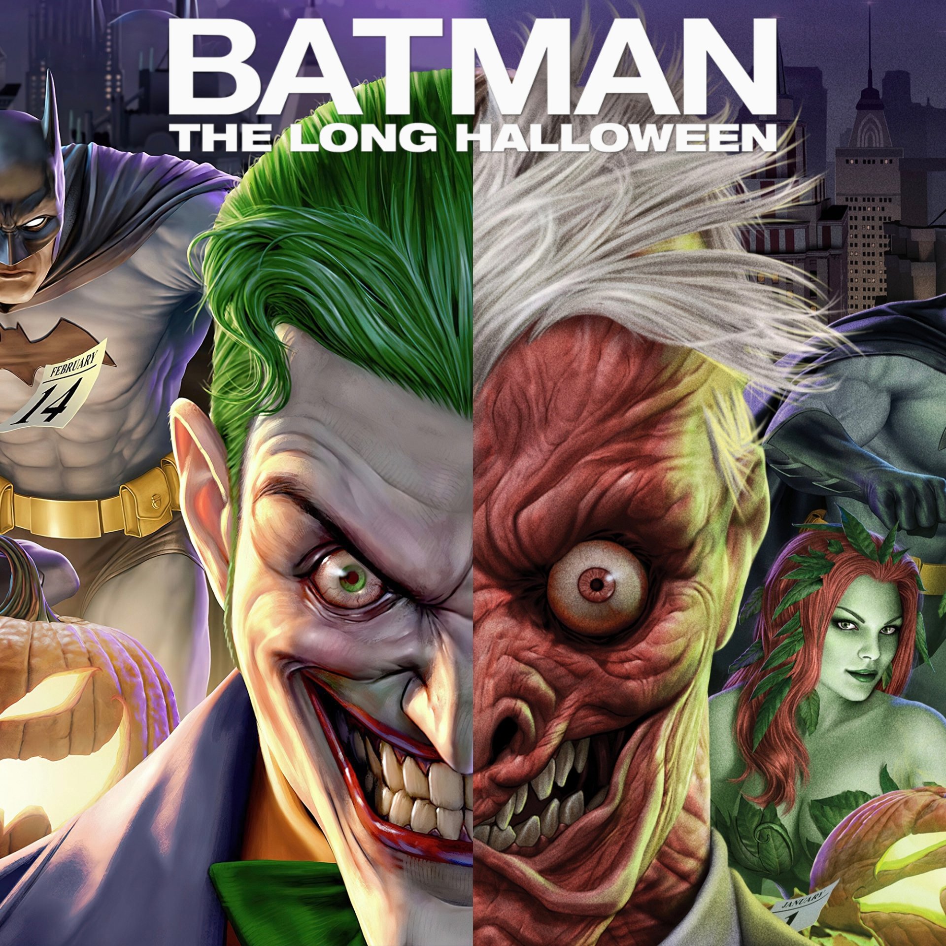 Poison Ivy Batman Two-Face Joker movie Batman: The Long Halloween, Part Two Image