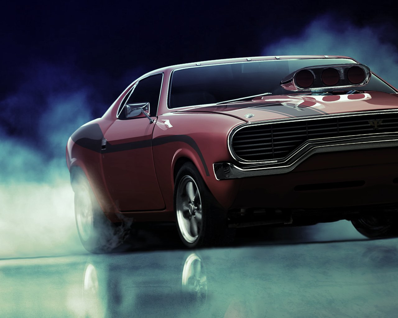muscle car vehicle car Image
