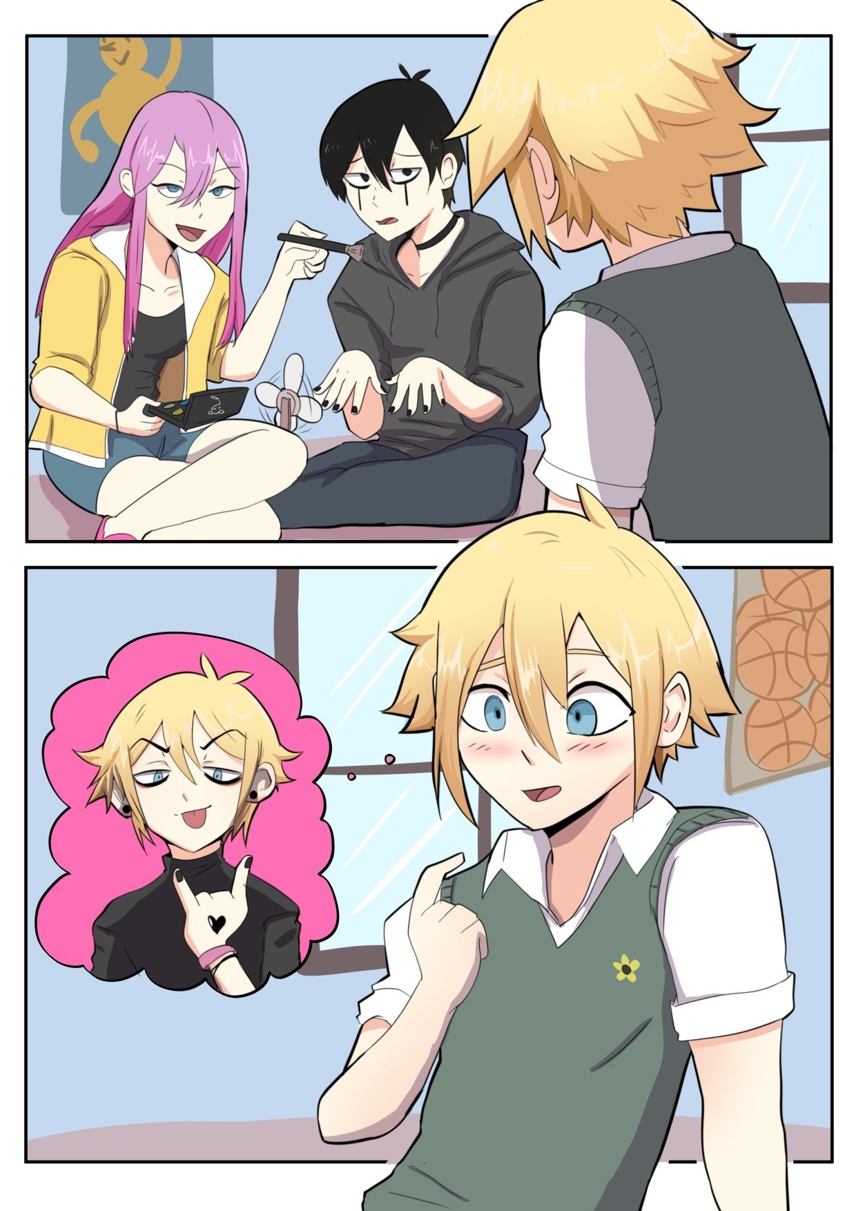 Basil (Omori) Sunny (Omori) Aubrey (Omori) video game OMORI Image