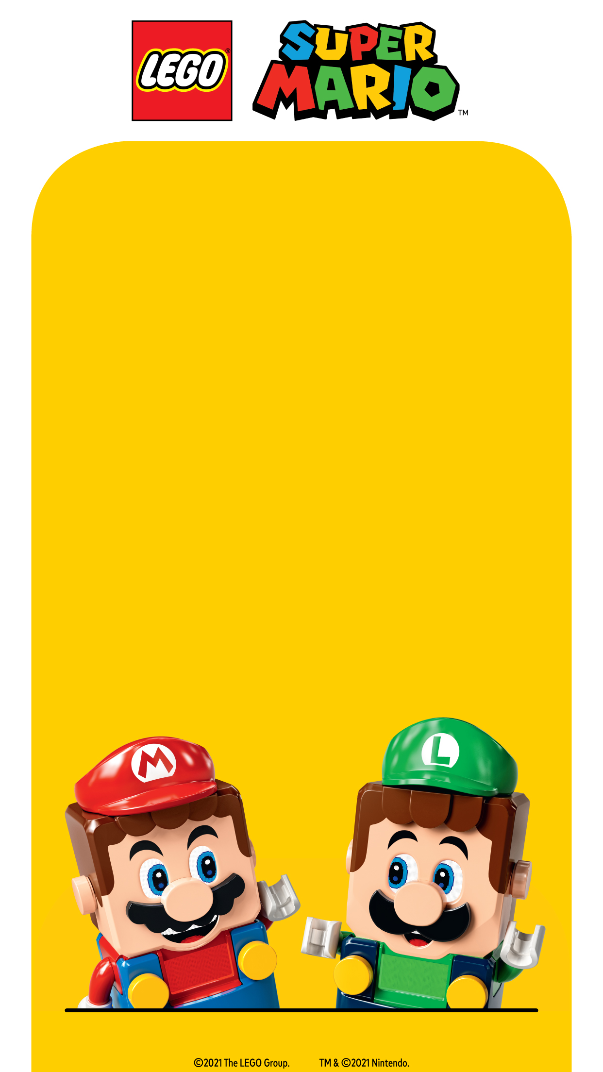 Mario and Luigi in Lego Super Mario