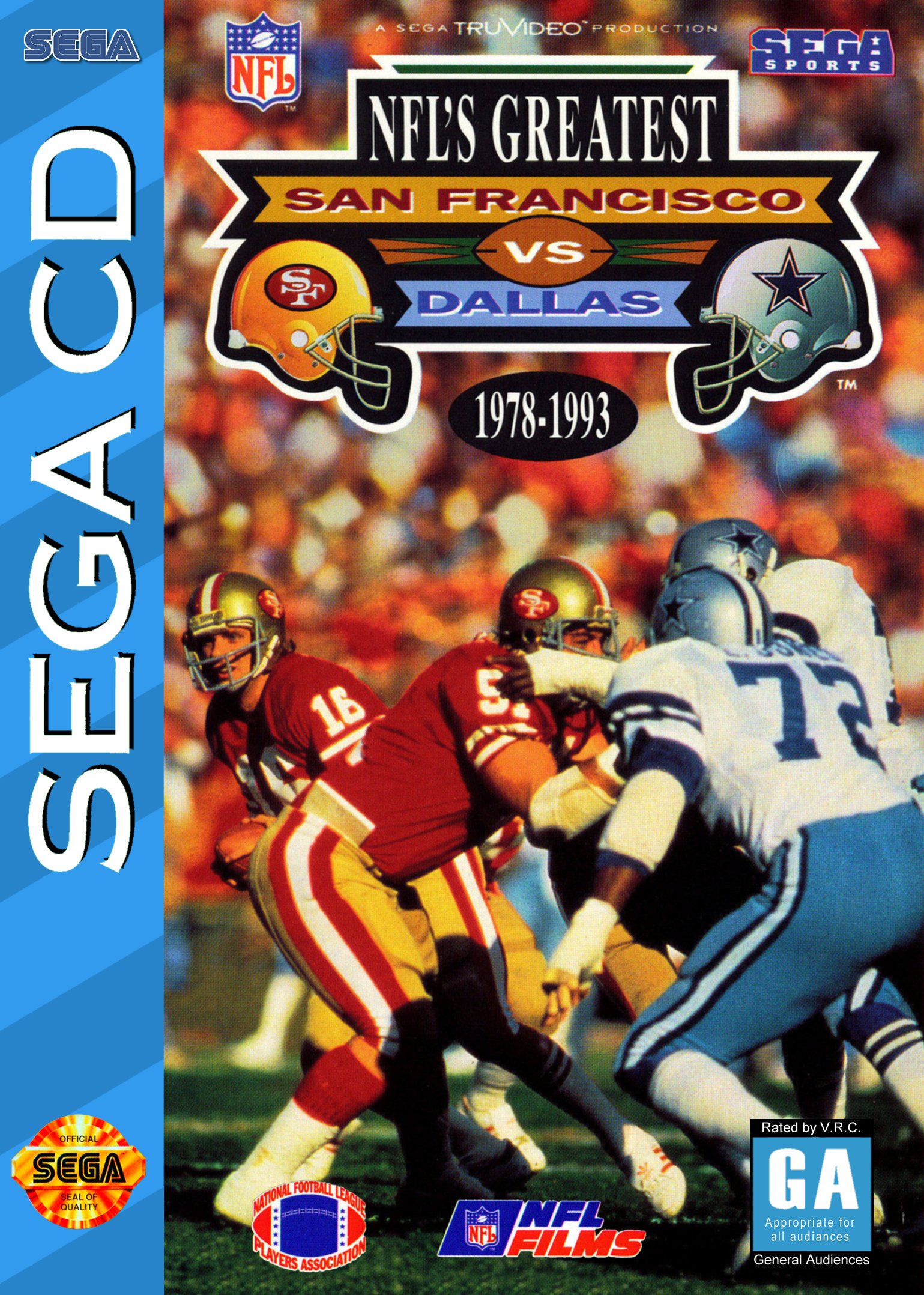 video game NFL's Greatest: San Francisco vs. Dallas 1978-1993 Image