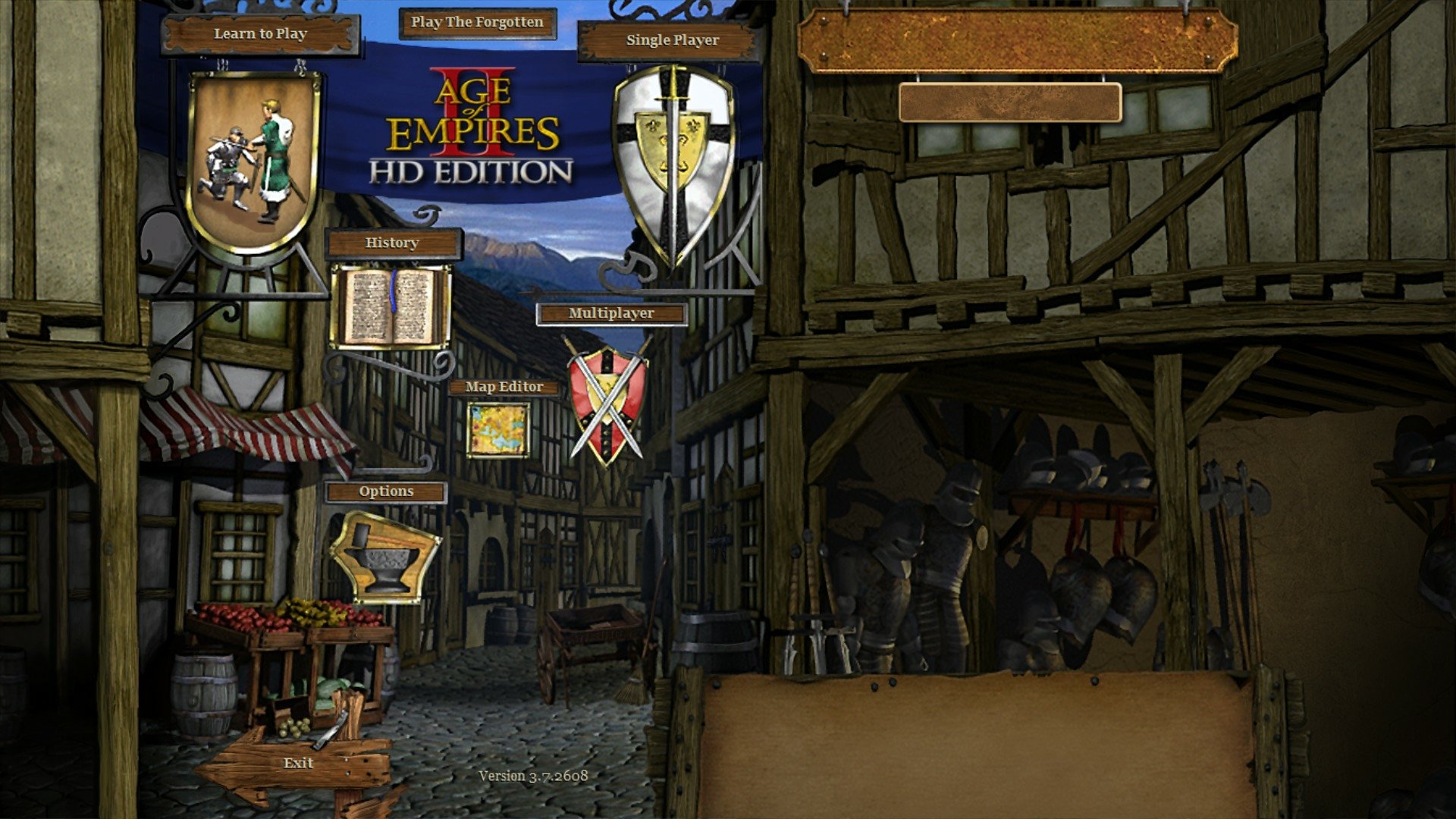  Age of Empires II HD Main Menu