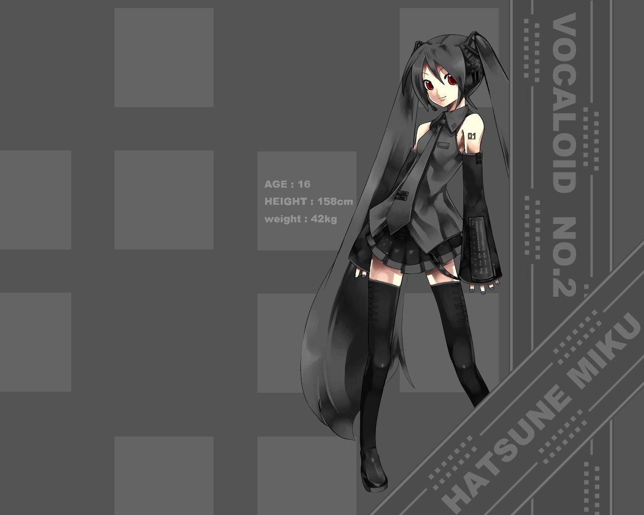 Zatsune Miku Anime Vocaloid Image