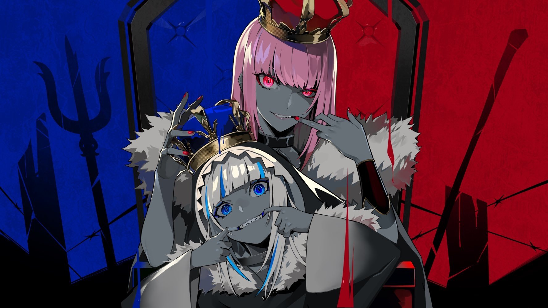 hololive Mori Calliope Gawr Gura Anime Virtual Youtuber Image