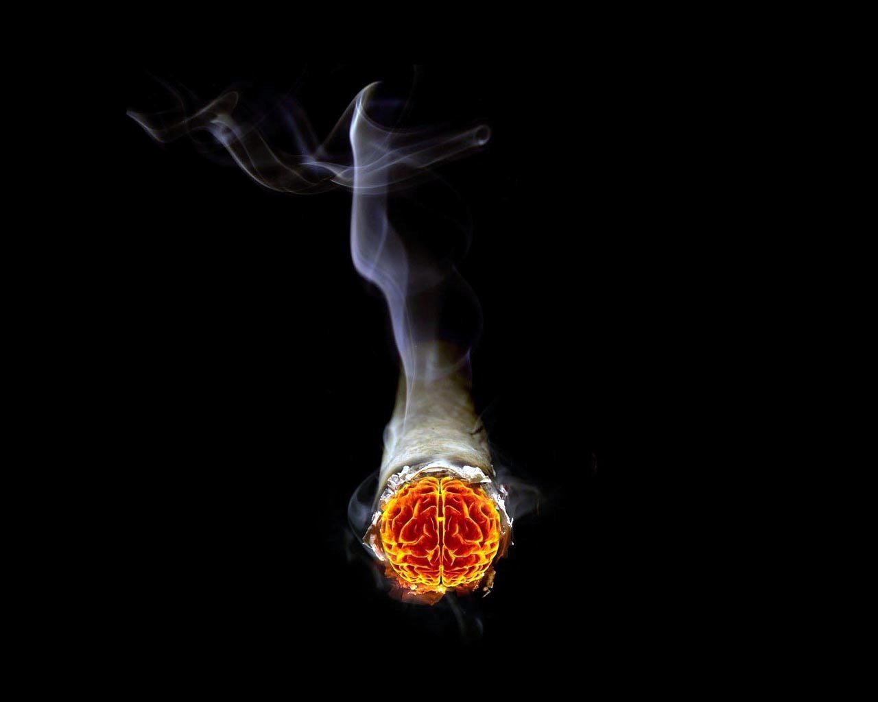 cigarette artistic brain Image