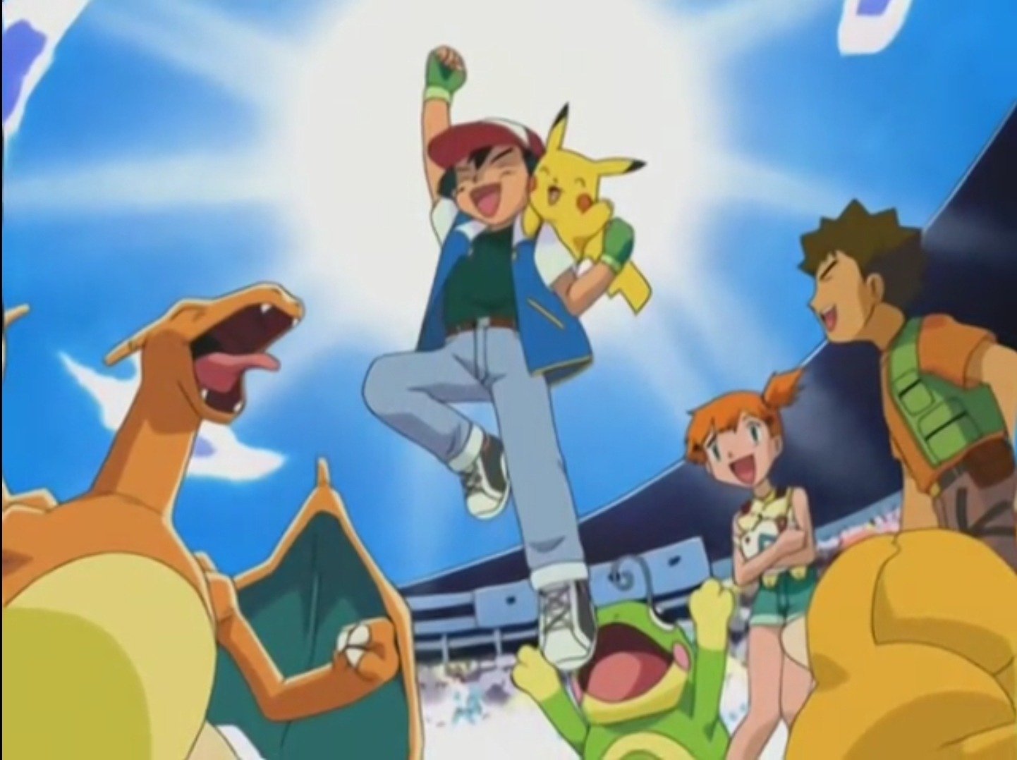 Togepi (Pokémon) Psyduck (Pokémon) Pikachu Charizard (Pokémon) Misty (Pokémon) Brock (Pokémon) Ash Ketchum Anime Pokemon Image