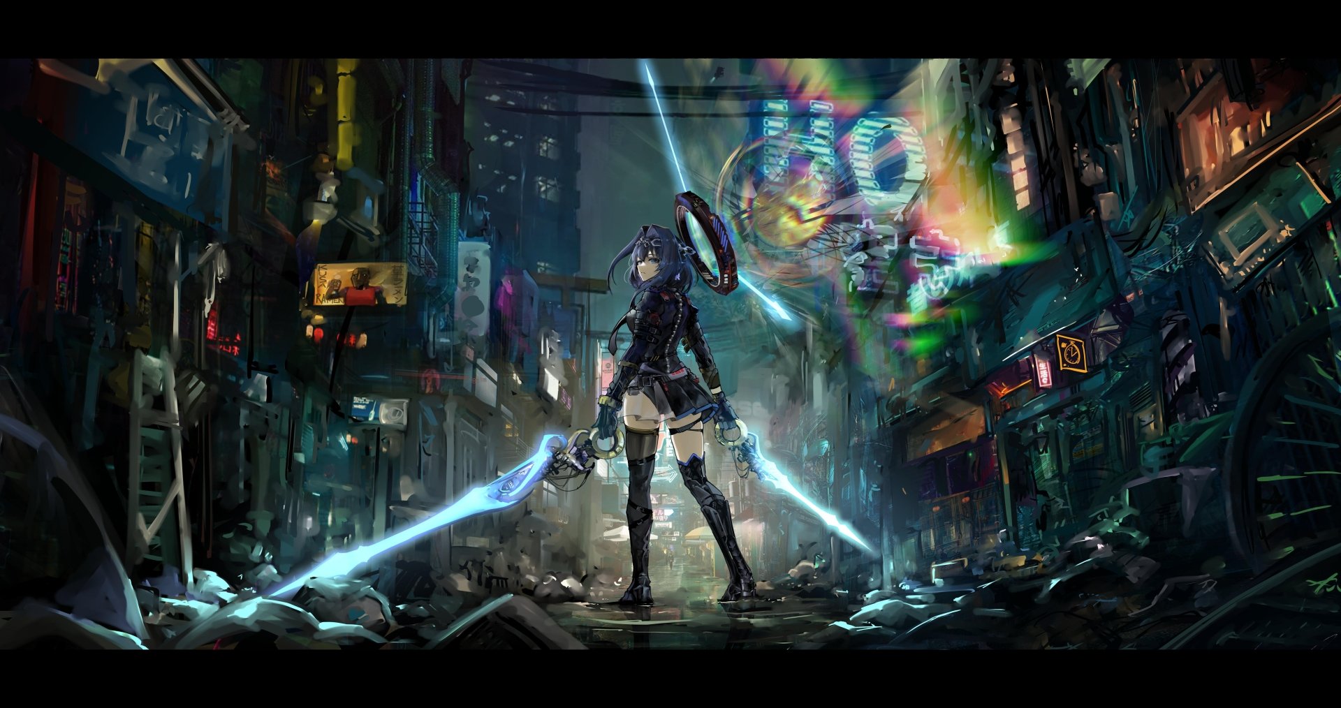 cyberpunk Ouro Kronii Anime Virtual Youtuber Image