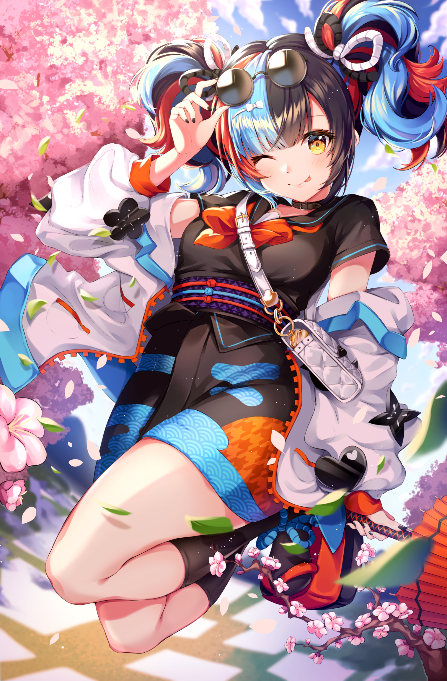 Sei Shōnagon Anime Fate/Grand Order character design colorful hair Image
