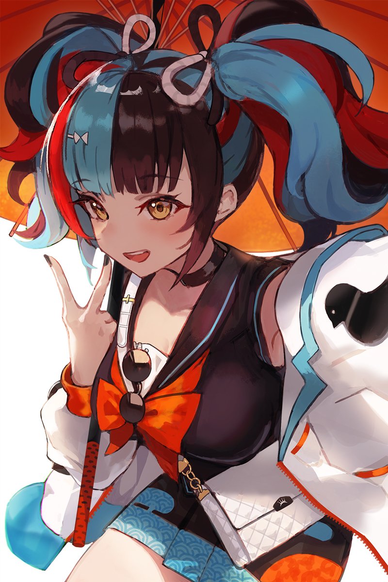 Sei Shōnagon Anime Fate/Grand Order illustration colorful hair Image