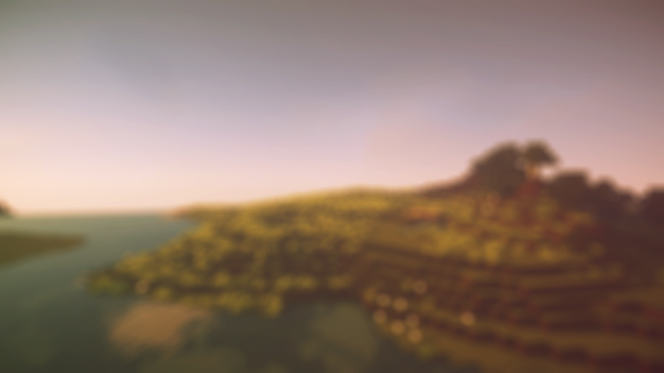 Minecraft Landscape Blurred by Devplex