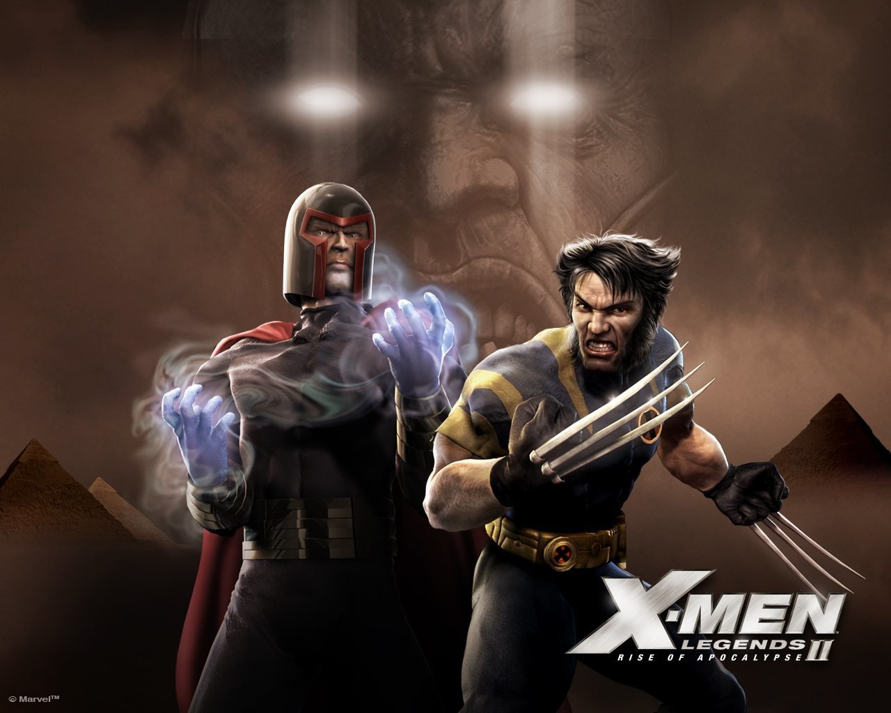 Apocalypse (Marvel Comics) Wolverine Magneto (Marvel Comics) video game X-Men Legends II: Rise of Apocalypse Image