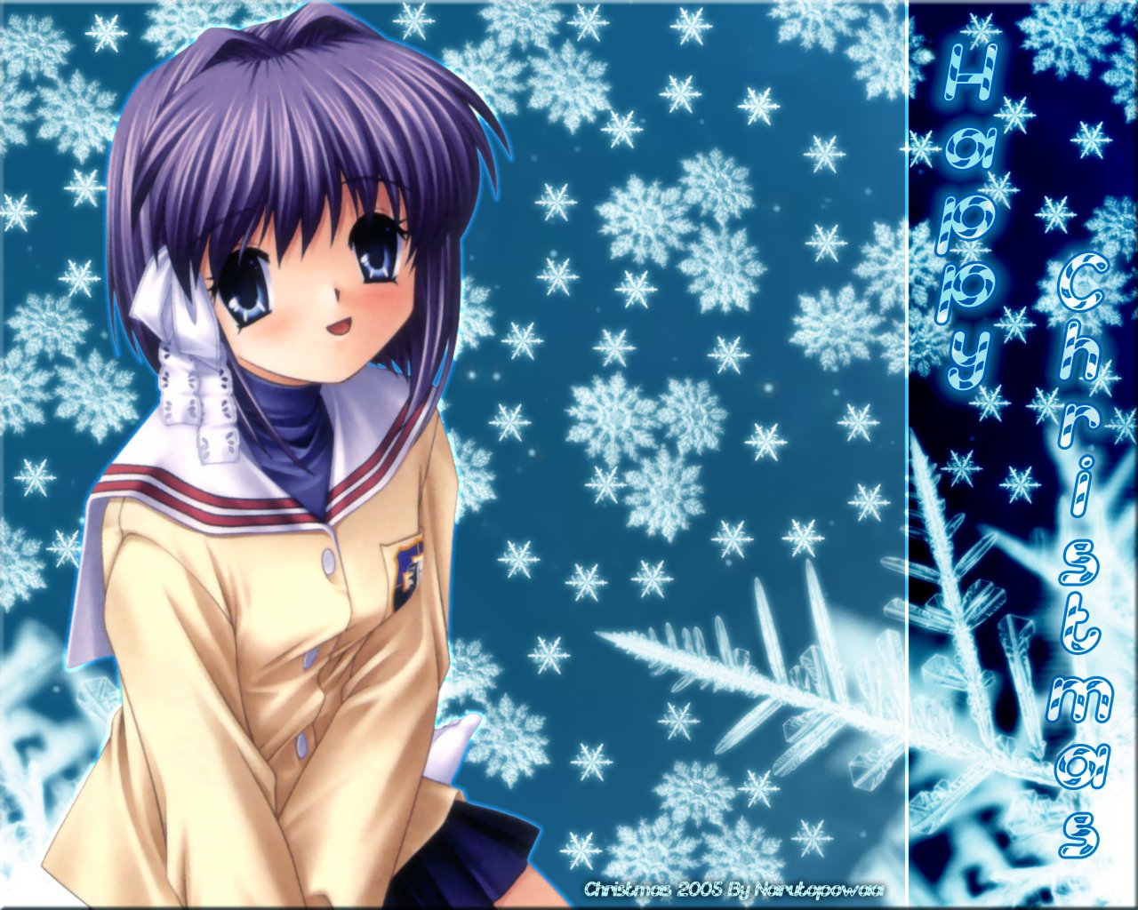 Ryou Fujibayashi Christmas Anime Clannad anime christmas Image