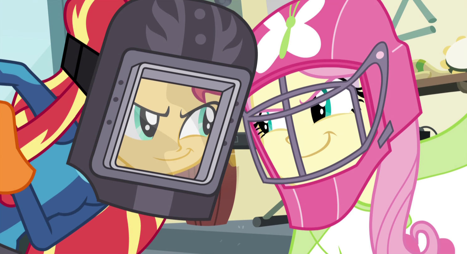 Fluttershy (My Little Pony) Sunset Shimmer movie My Little Pony: Equestria Girls - Friendship Games Image