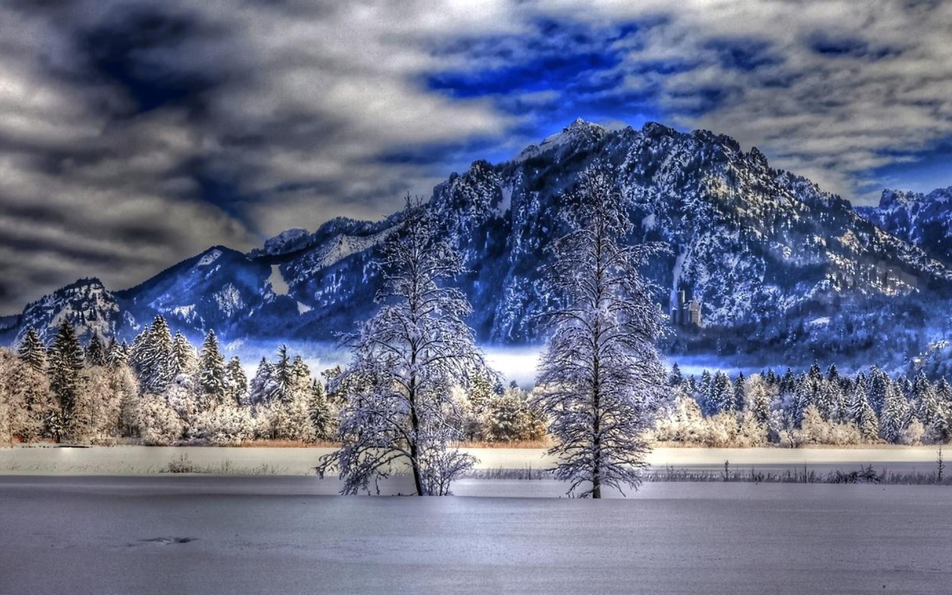 Mountain Landscape in Winter - Image Abyss