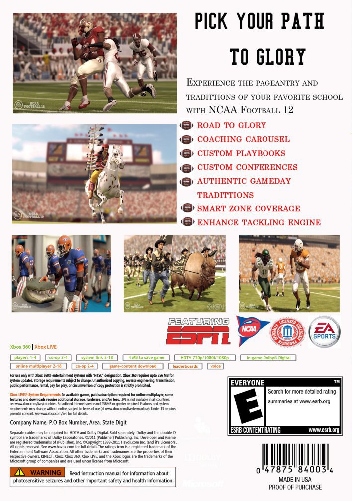 video game NCAA Football 12 Image