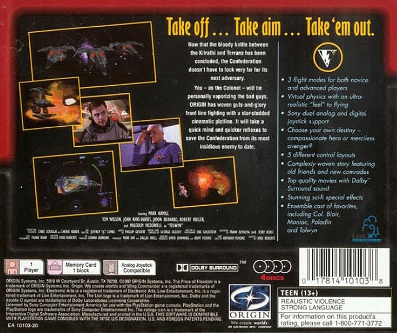 video game Wing Commander IV: The Price of Freedom Image
