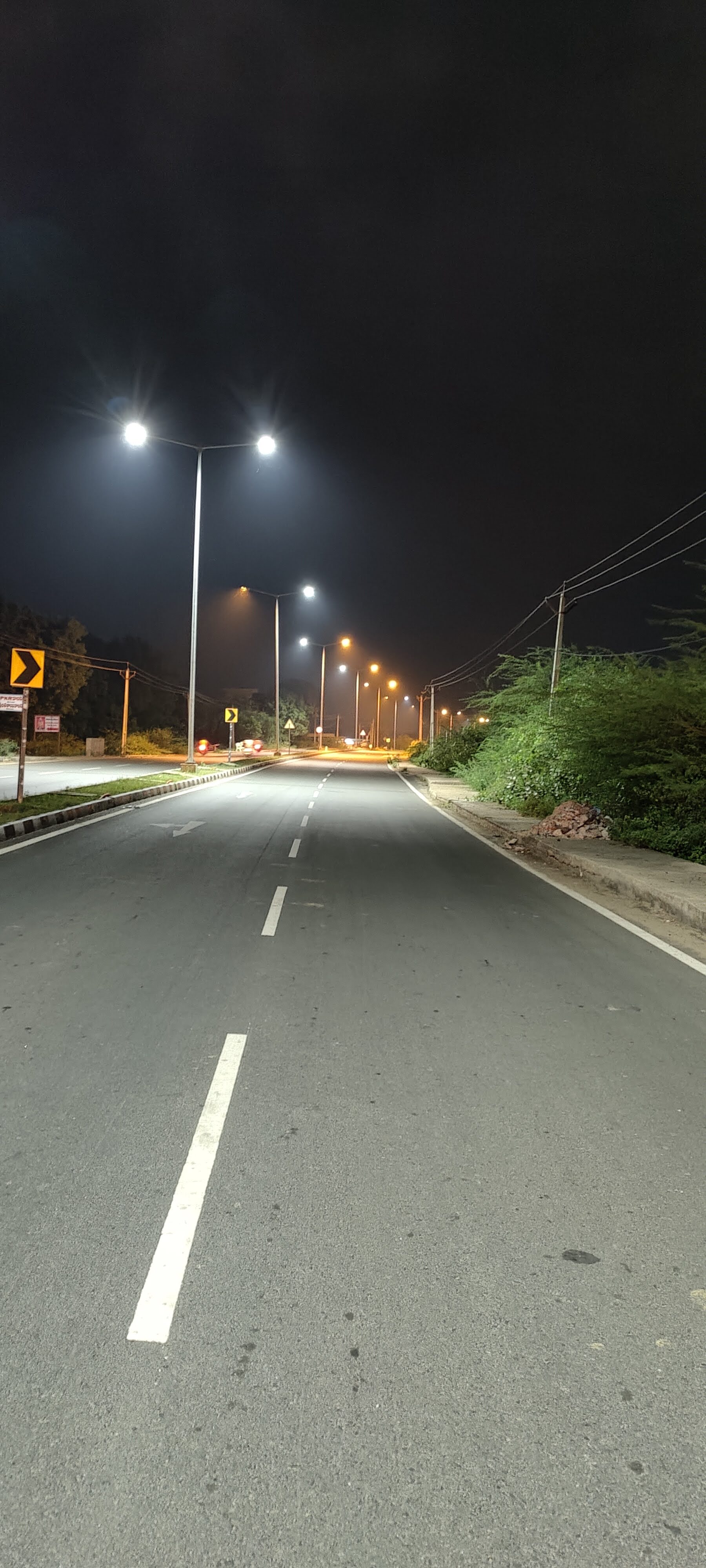 Stunning Night View of a Road by saikumar10900 - Image Abyss