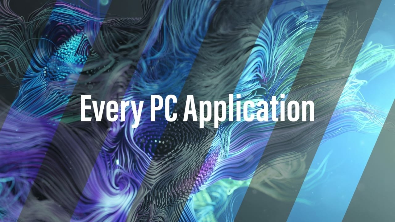  A beautiful picture with writing Every pc application