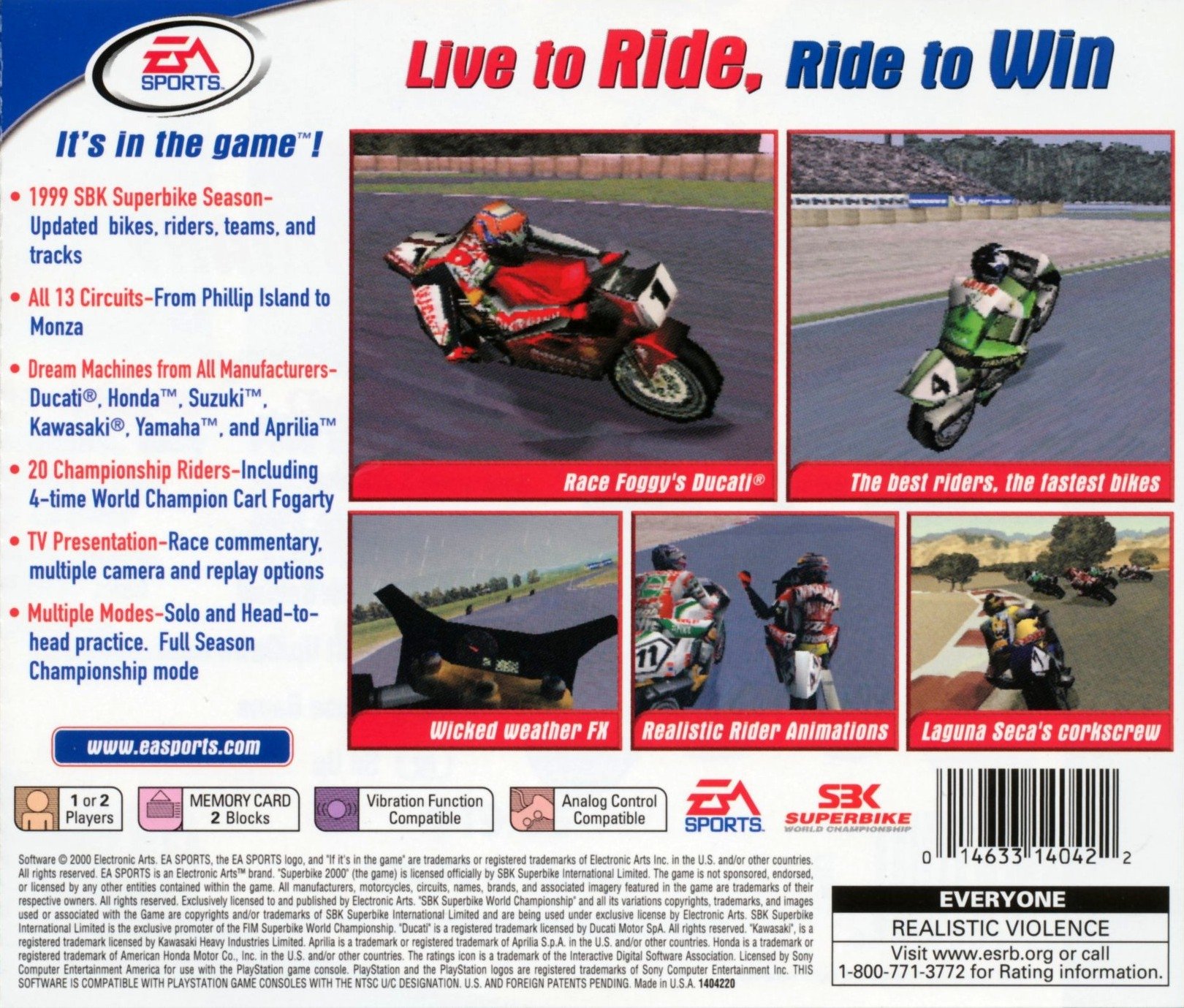 video game Superbike 2000 Image
