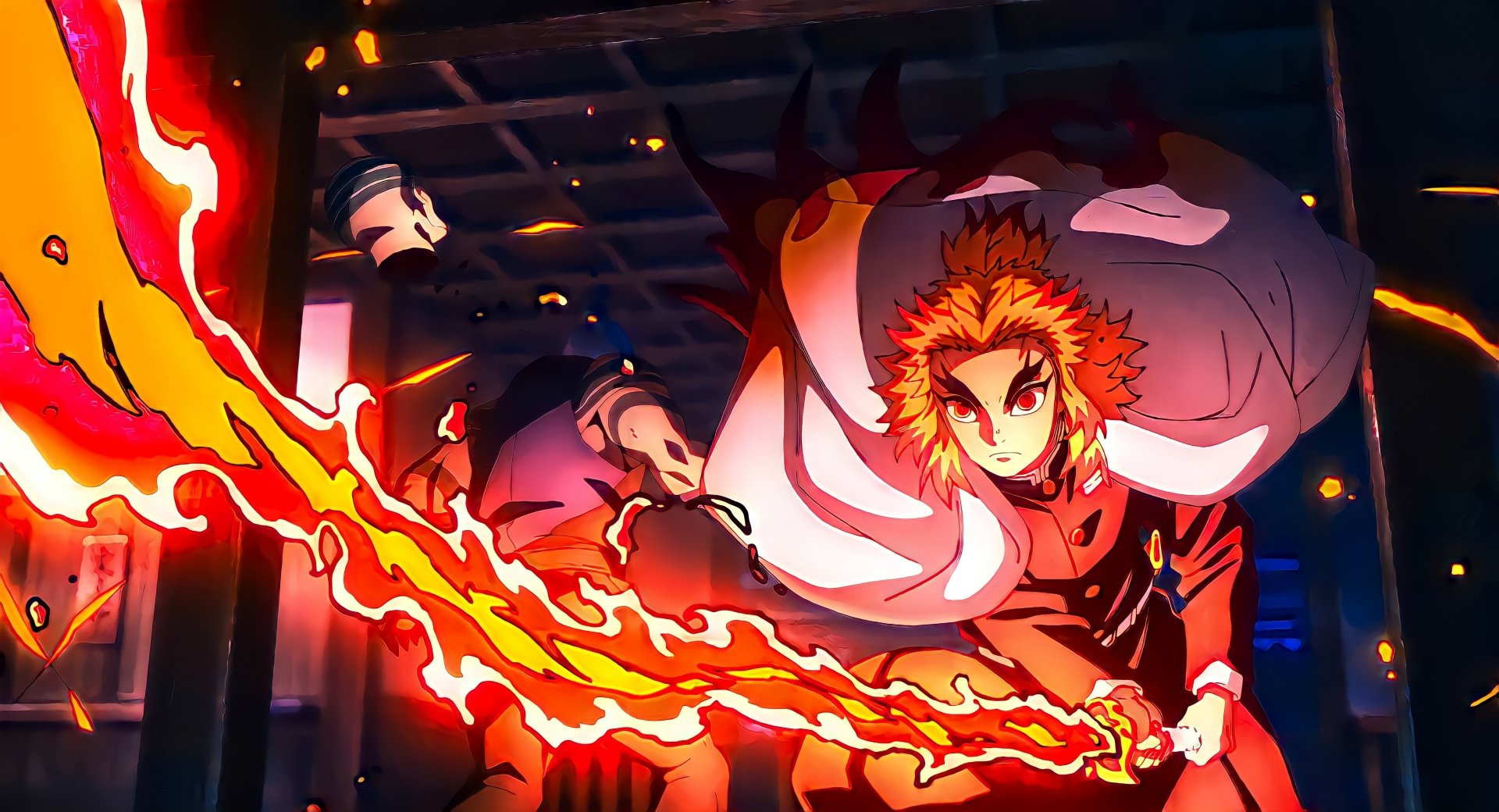 Download Kyojuro Rengoku Anime Demon Slayer: Kimetsu No Yaiba Image
