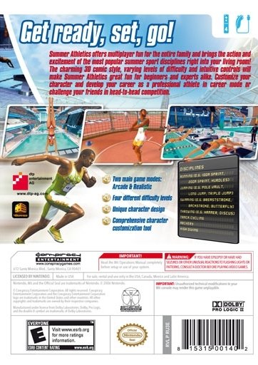 video game Summer Athletics: The Ultimate Challenge Image