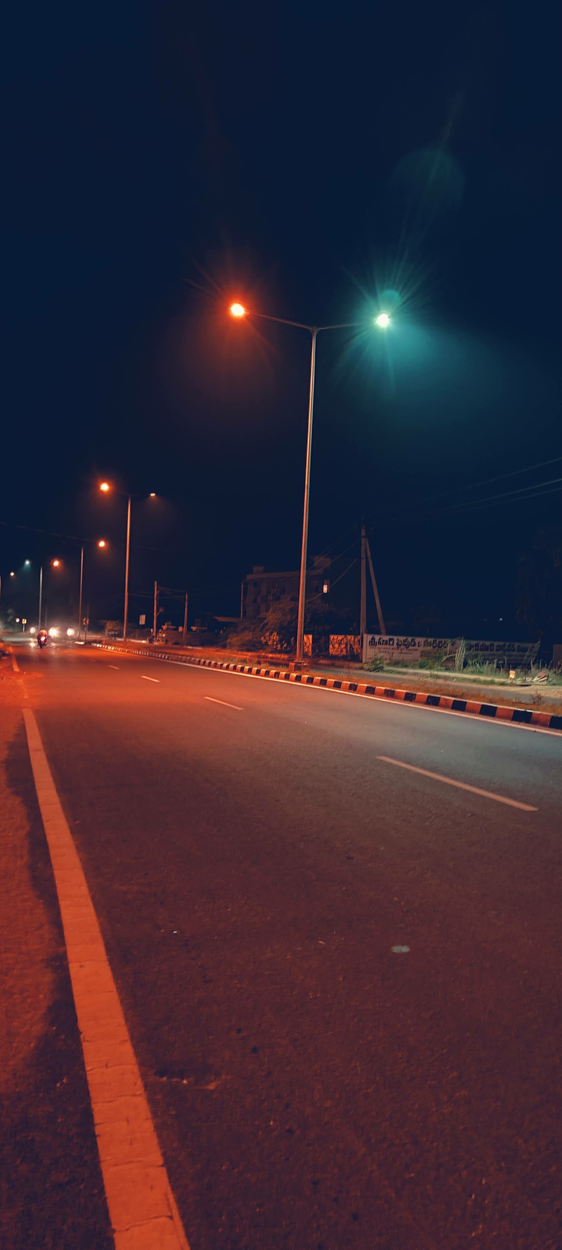  Night View of a Road