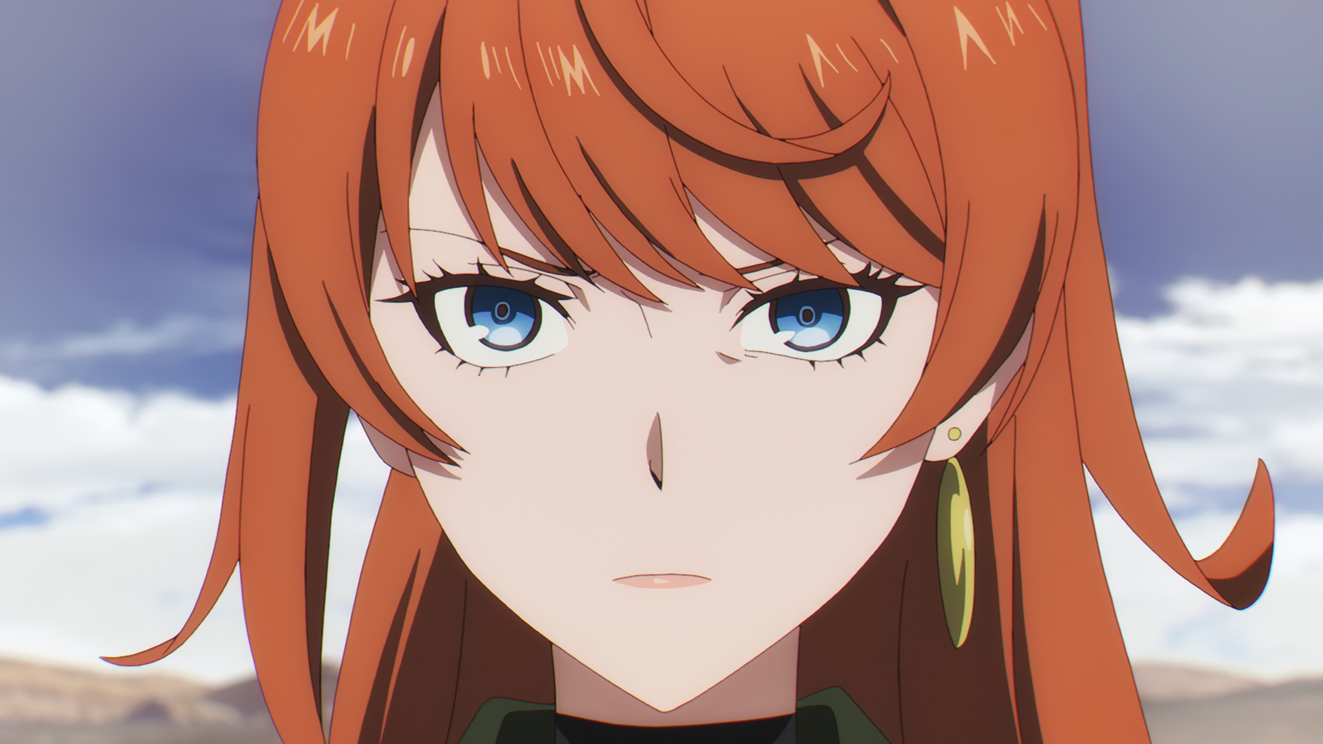 blue eyes orange hair Anna Schneider Anime Takt Op. Destiny Image