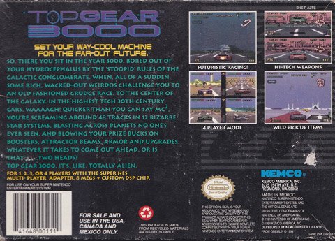 video game Top Gear 3000 Image
