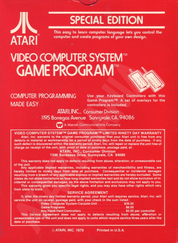 BASIC Programming Video Game Box Art - ID: 48646 - Image Abyss