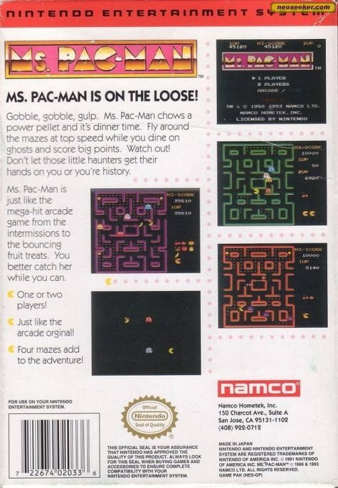 video game ms. pac-man Image