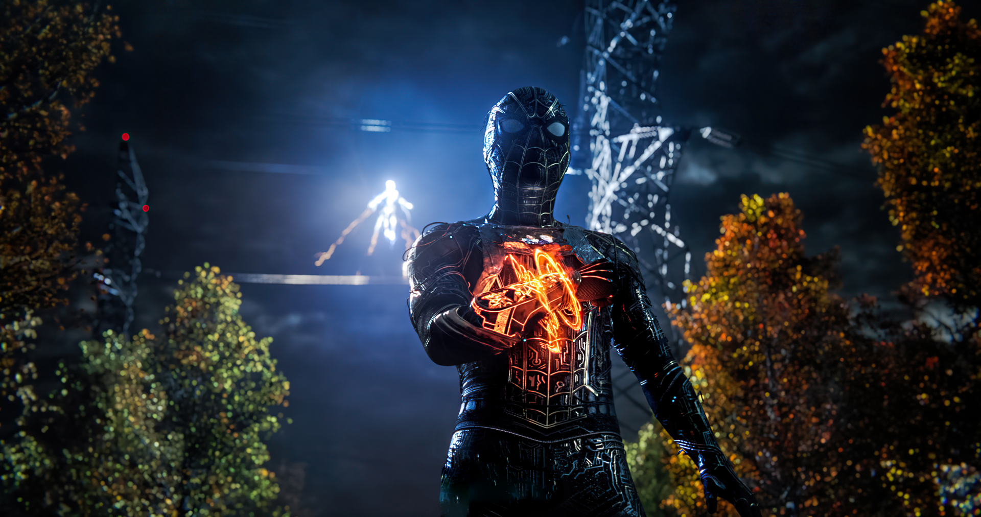  Black spider-man suit and electro