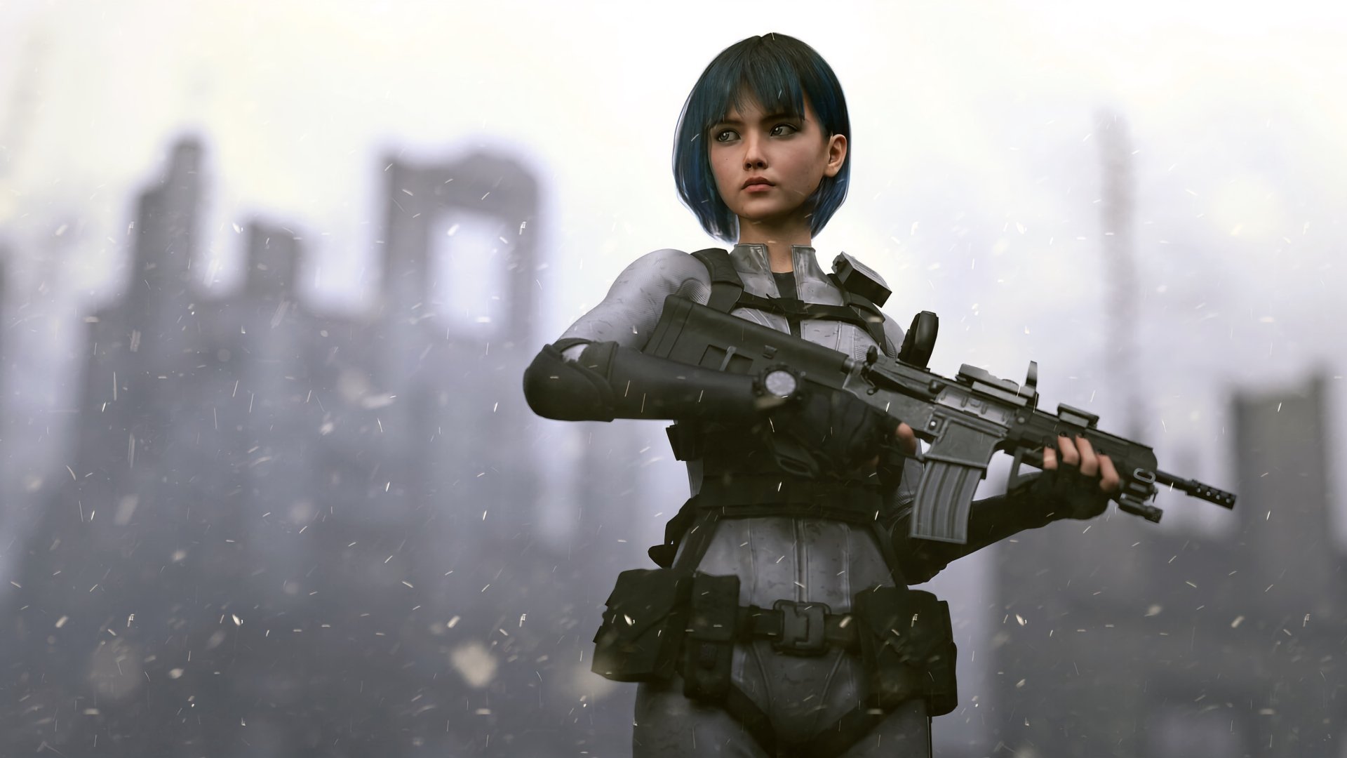 Sci Fi woman warrior Image