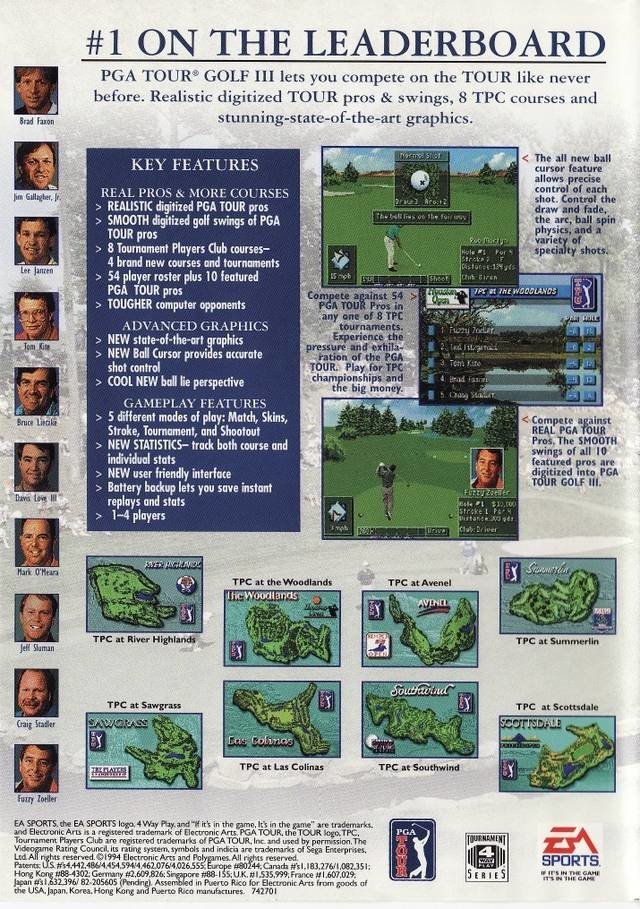 video game PGA Tour Golf III Image