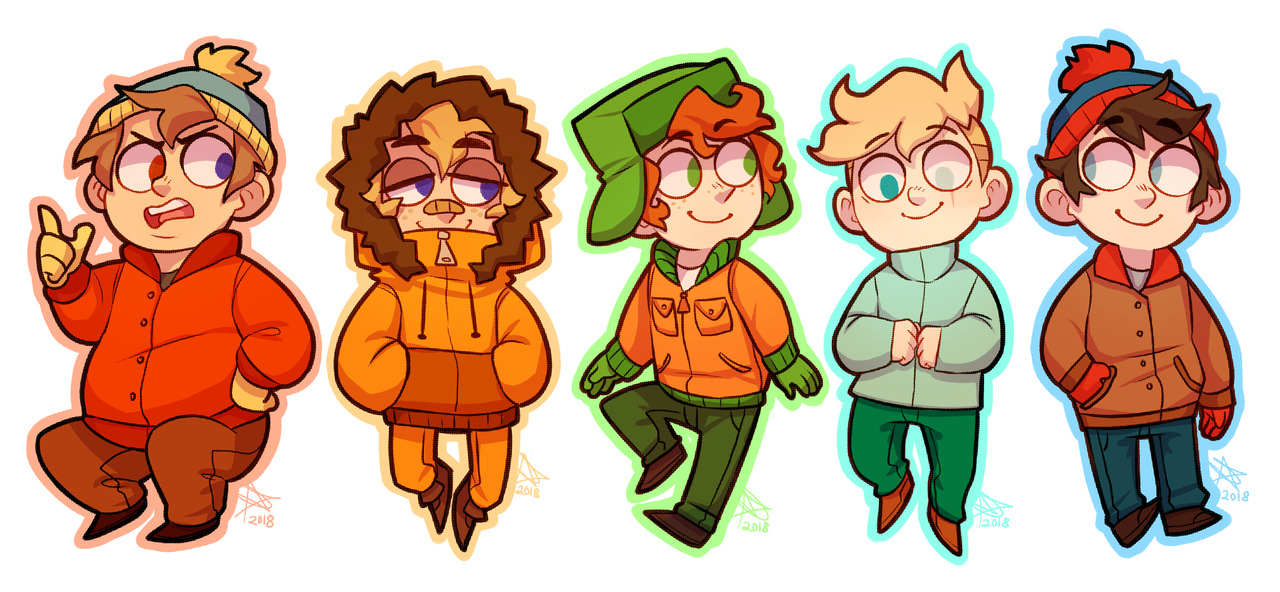 Butters Stotch Kyle Broflovski Kenny McCormick Eric Cartman Stan Marsh TV Show South Park Image