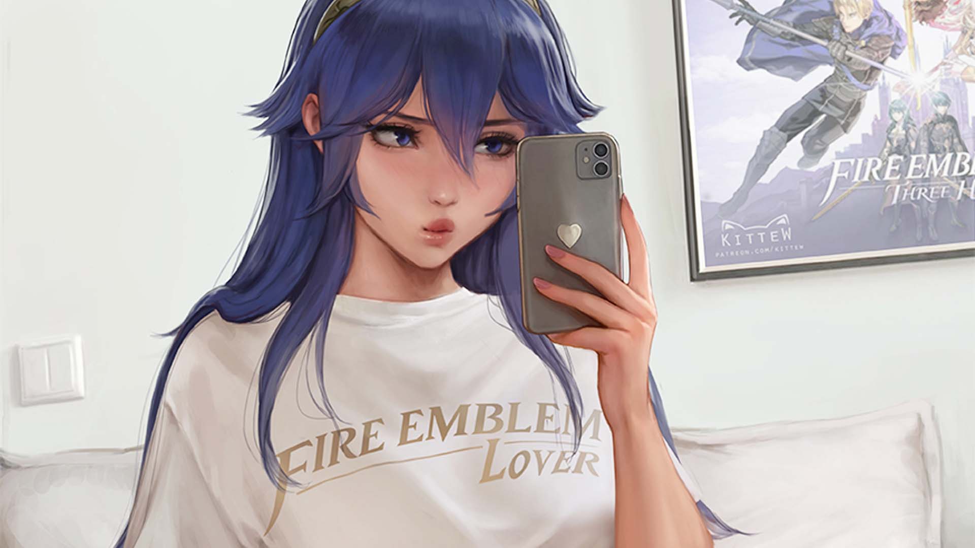 Lucina Mirror Selfie by Kittew - Image Abyss