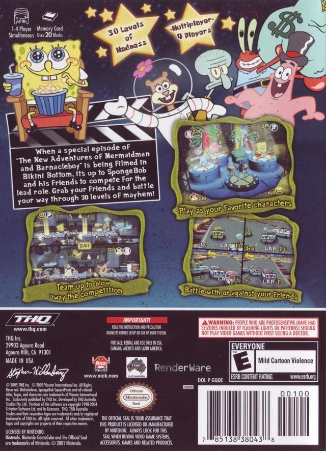 video game SpongeBob SquarePants: Lights, Camera, Pants! Image