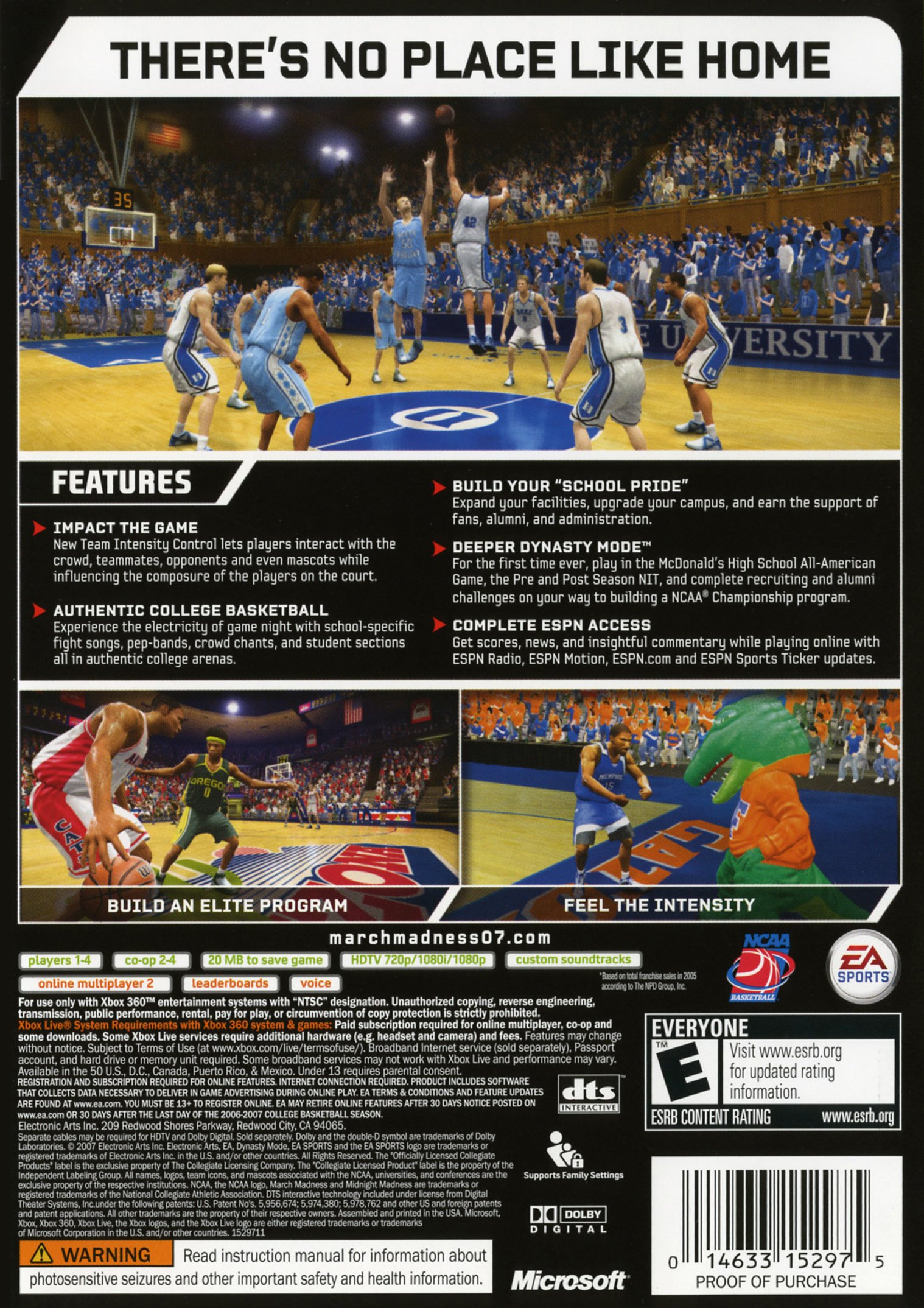 video game NCAA March Madness 07 Image