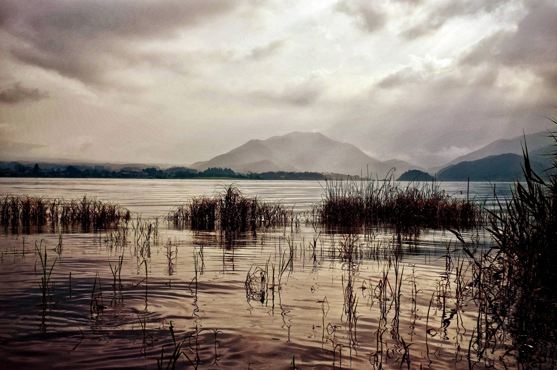  Lake Kawaguchi is located in the border of the towns of Fujikawaguchiko and Minobu in southern Yaman by Leo Lin