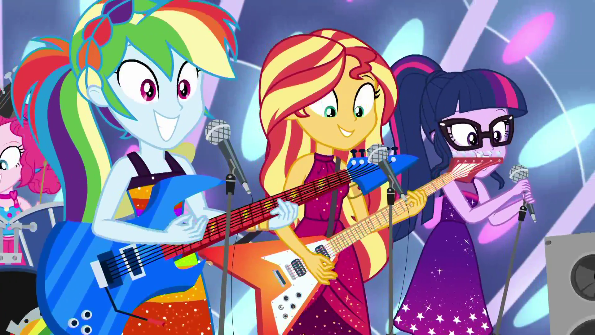 Pinkie Pie Sci-Twi (My Little Pony) Sunset Shimmer Rainbow Dash movie My Little Pony: Equestria Girls - Spring Breakdown Image