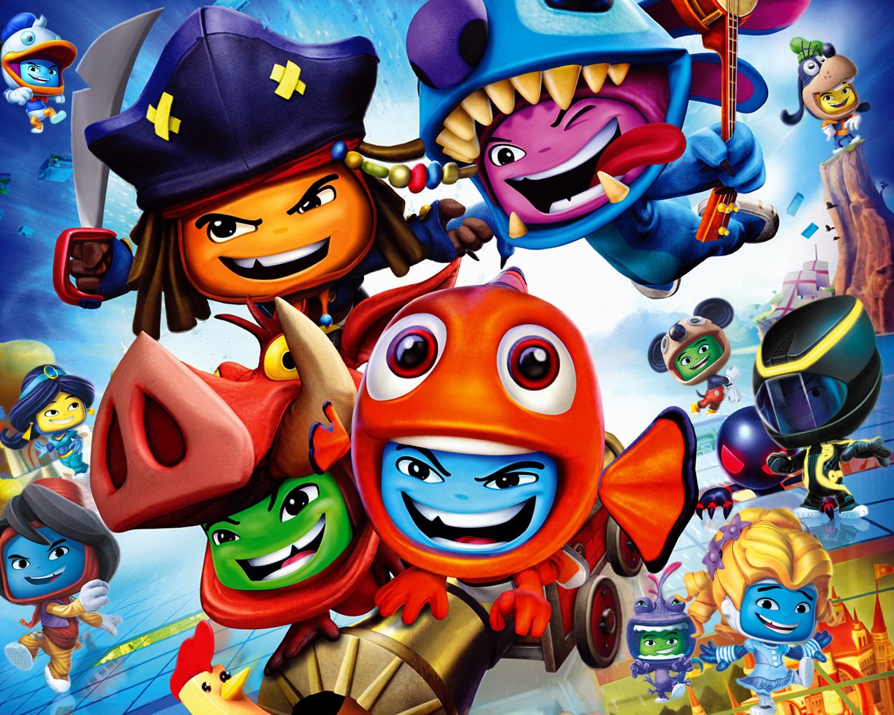 video game disney universe cartoon characters colorful adventure Image