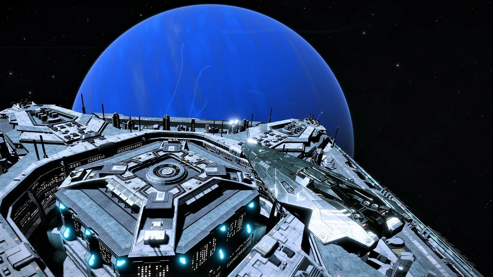  Anaconda with blue Planet and Station