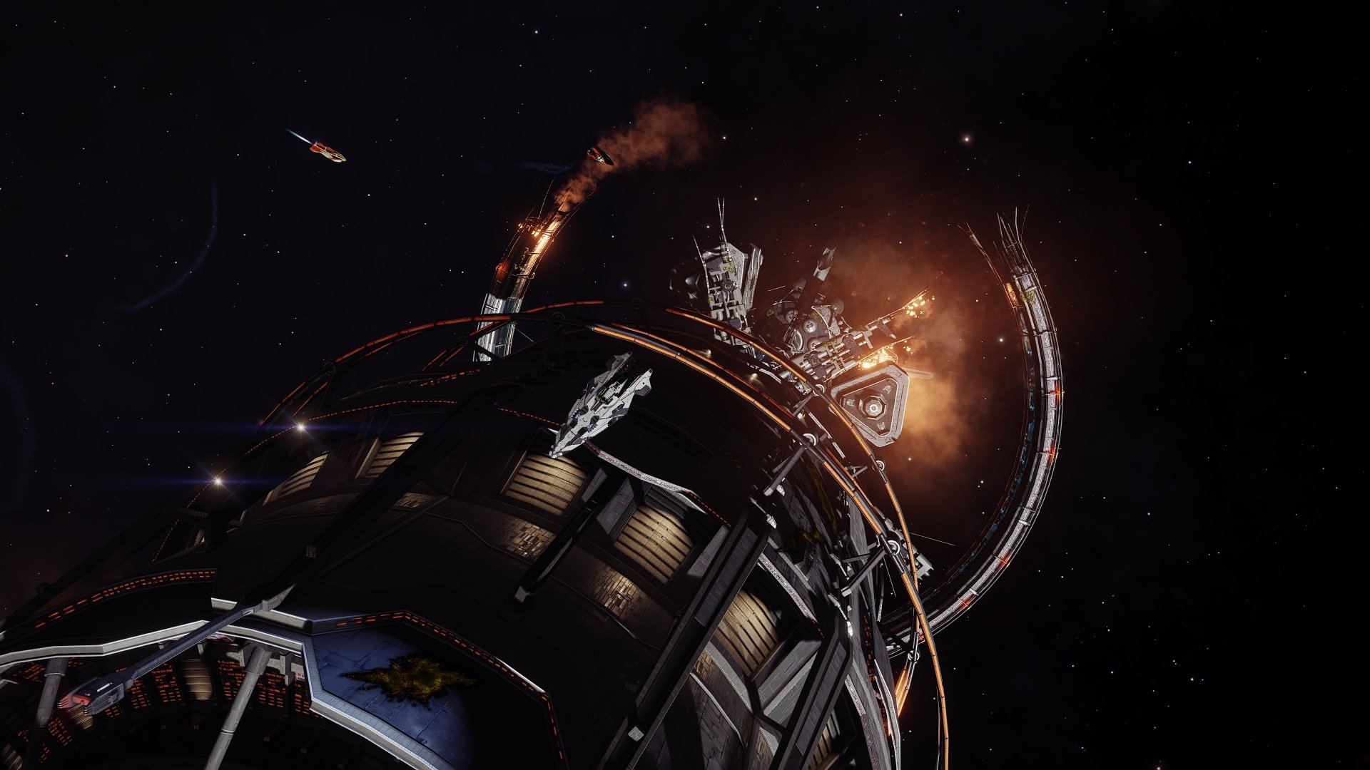  Burning Space Station