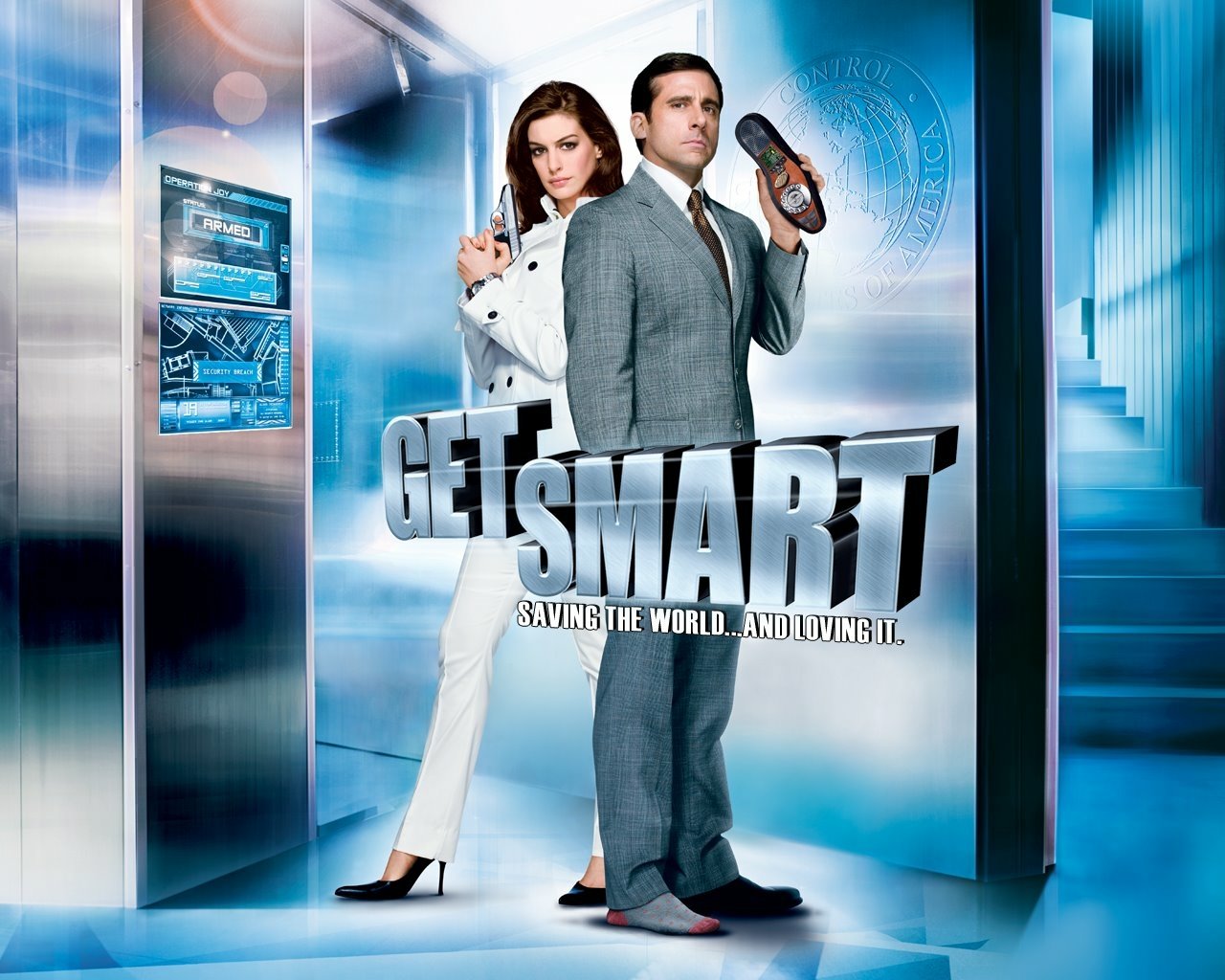 Download Agent 99 Anne Hathaway Maxwell Smart Steve Carell Movie Get Smart Image