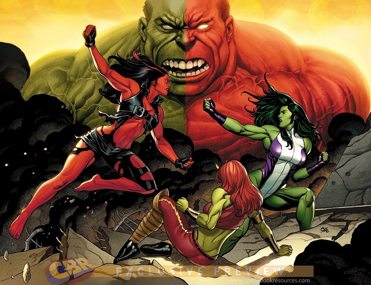 Red She-Hulk. 