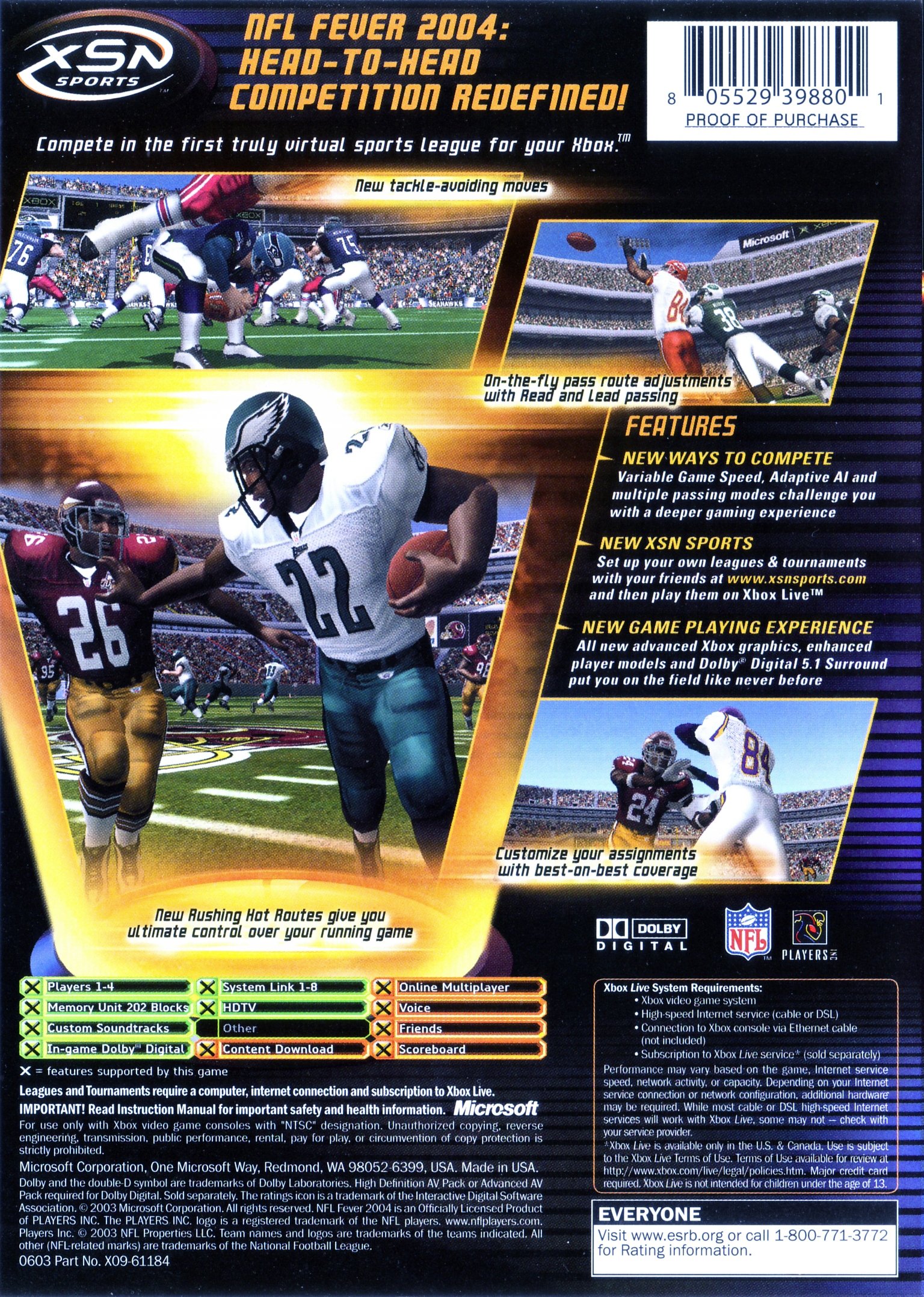 video game NFL Fever 2004 Image