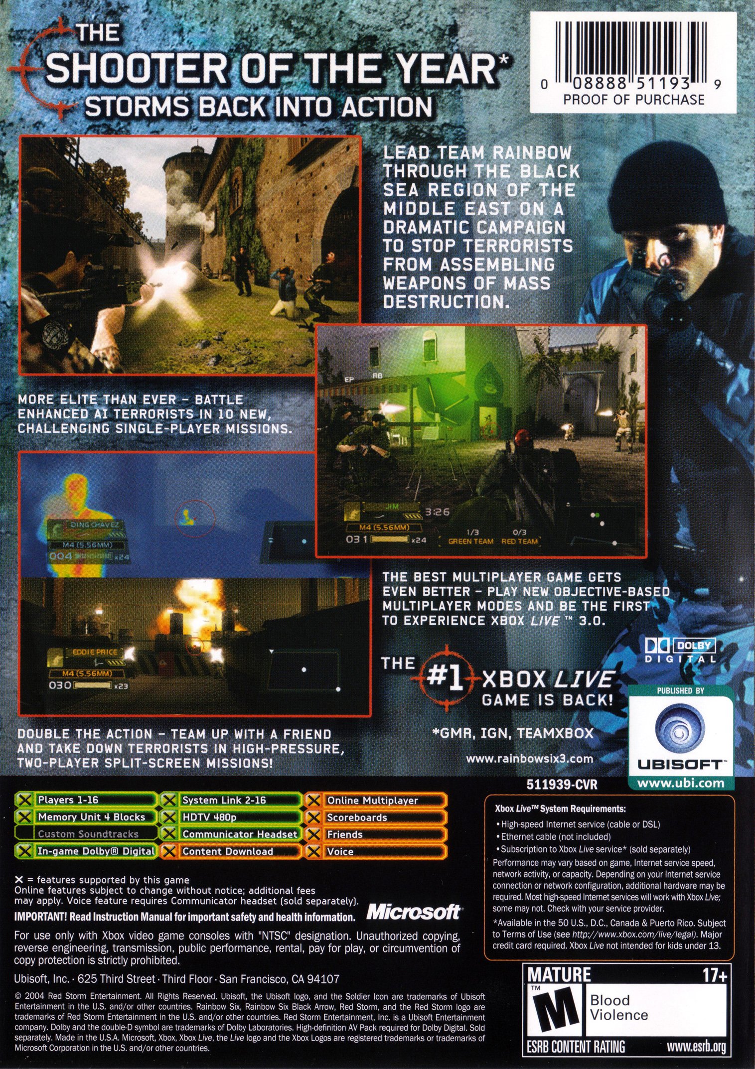 video game Tom Clancy's Rainbow Six 3: Black Arrow Image