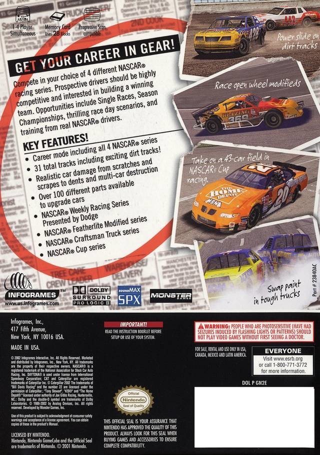 video game NASCAR: Dirt to Daytona Image