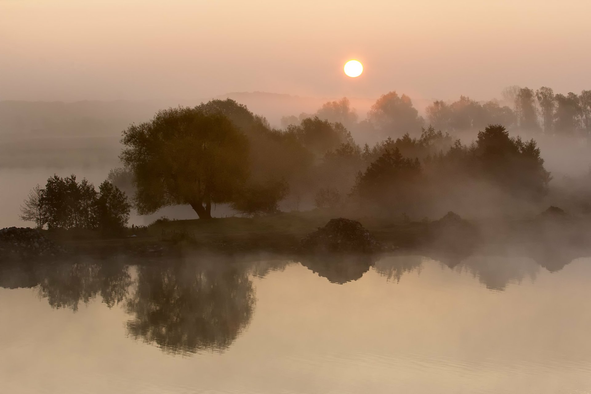  Beautiful sunrise with Fog in the Netherland by CaptureandShoots