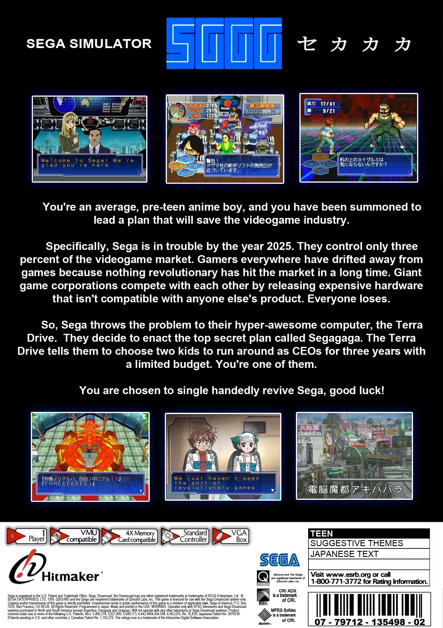 video game Segagaga Image