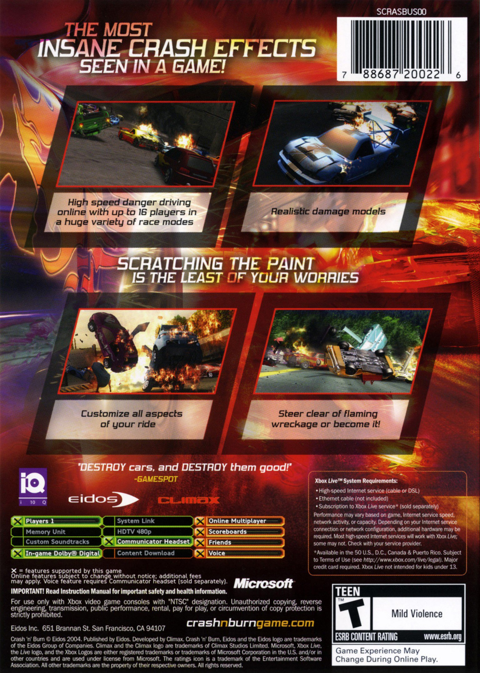 video game Crash 'n Burn Image